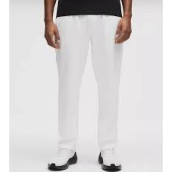 Prince Warm Up-Gym-Golf-Tennis Zipper Leg Joggers White Mens Size L - Picture 2 of 16